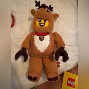 LEGO Brown and Yellow Plush Reindeer Toy